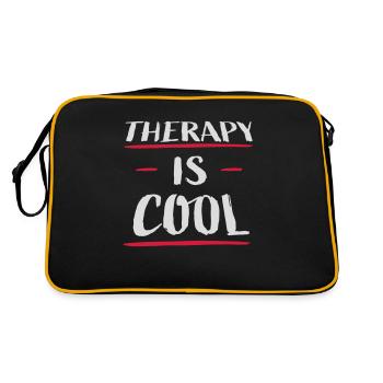 la thérapie est cool Citation - Sac Retro - noir/or - Dos