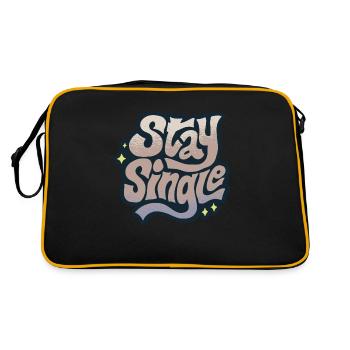 Single Alone - Retro Bag - black/gold - Back