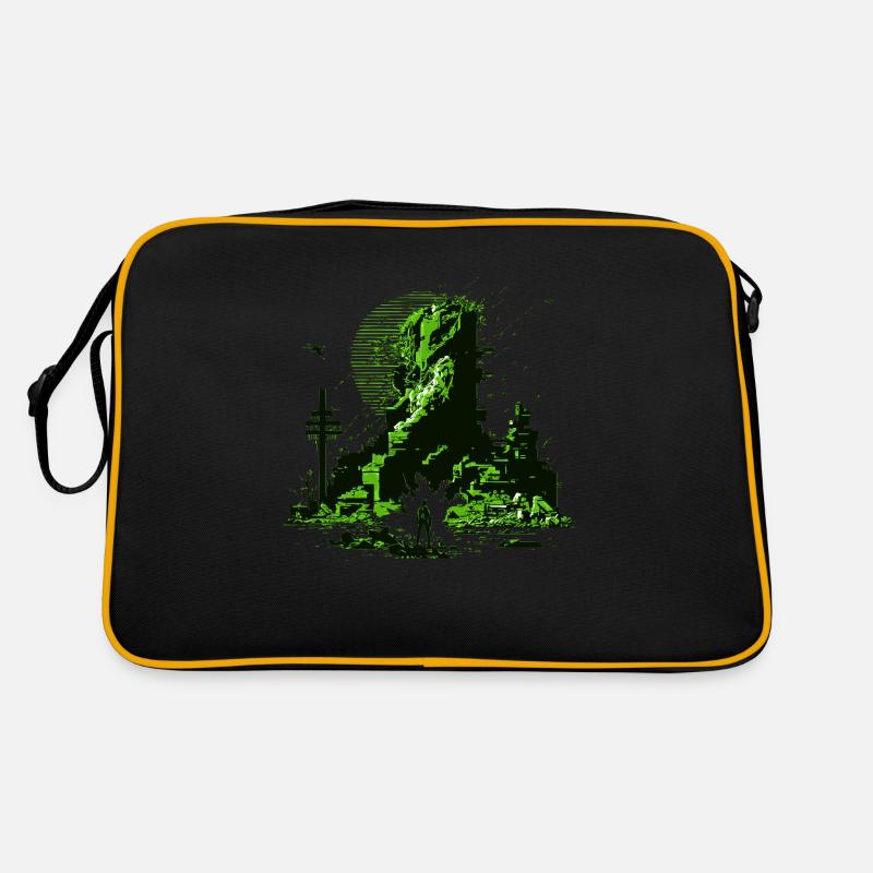 Science Fiction Artwork in 8 Bit Video Game Graphics Retro Bag
