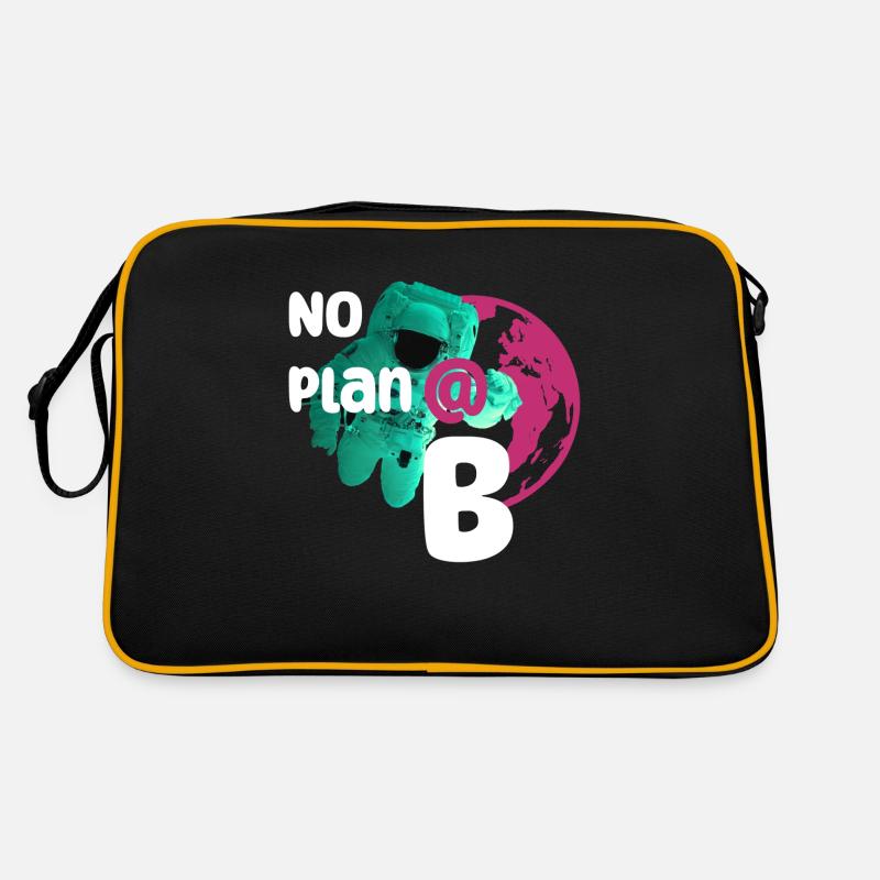 No plan B - Retro Tasche - Schwarz/Gold