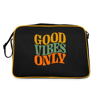 De bonnes vibrations uniquement - Sac Retro - noir/or - Dos