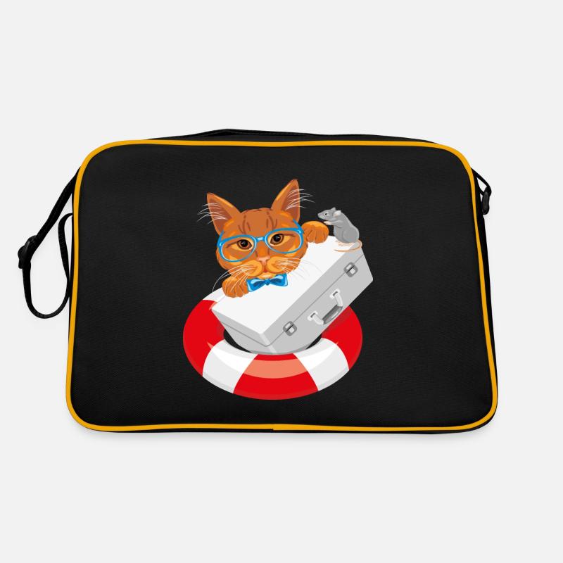 Katzen retten Retro Tasche