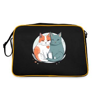 Amour du chat - Sac Retro - noir/or - Dos