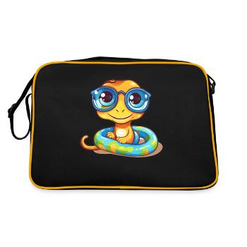 Stylish glasses for trend-conscious animal lovers - Retro Bag - black/gold - Back