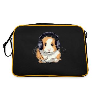 Mike le hasmter audiophile - Sac Retro - noir/or - Dos