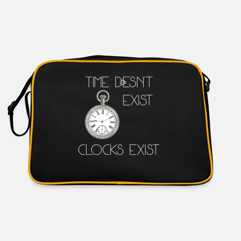 time doesn't exist Retro Tasche