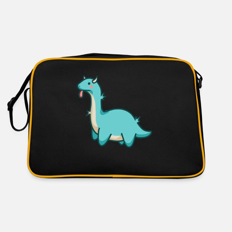 hugadino wild dino, cute dinosaur Retro Bag