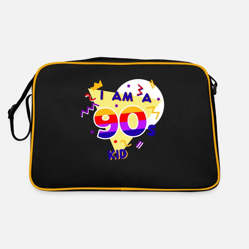 Geburtstag - Retro Tasche - Schwarz/Gold