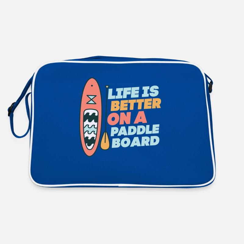 Life is Better On A Paddle Board Stand Up Paddle B Retro Tasche