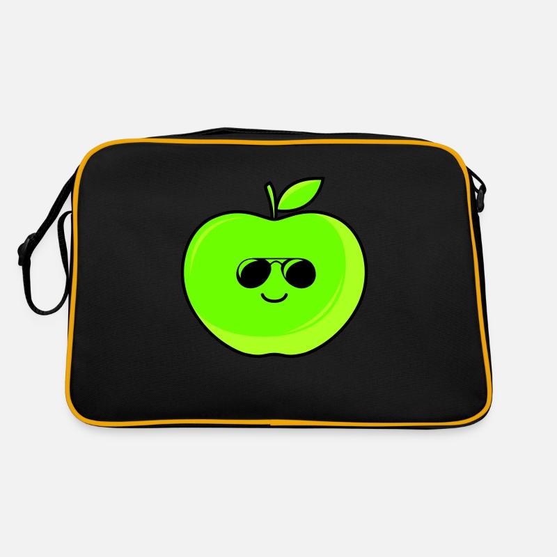 cooler apfel Retro Tasche