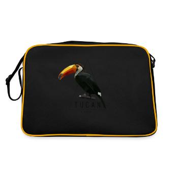 Tucan Low Poly par tatou TShirt - Sac Retro - noir/or - Dos
