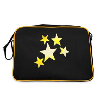 Étoile - Sac Retro - noir/or - Dos