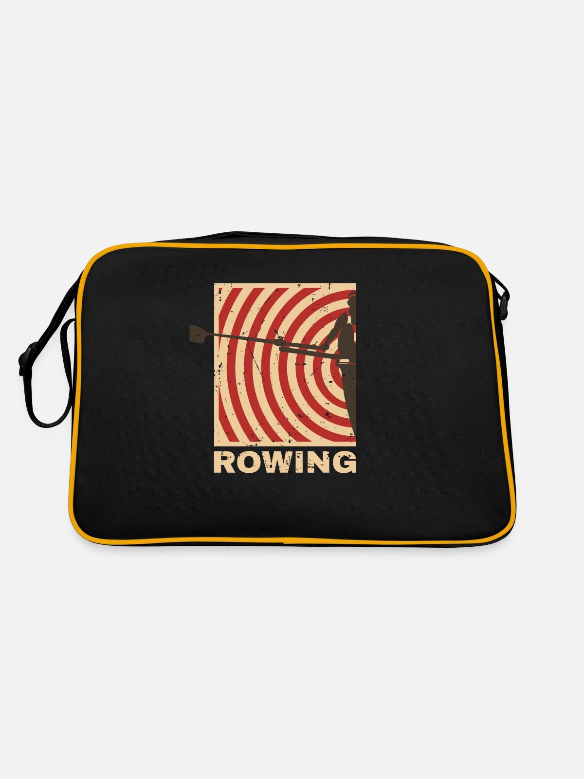 Rowing - Retro Bag - black/gold - Back