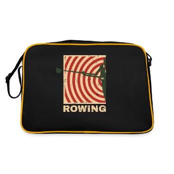 Rowing - Retro Tasche - Schwarz/Gold - Hinten
