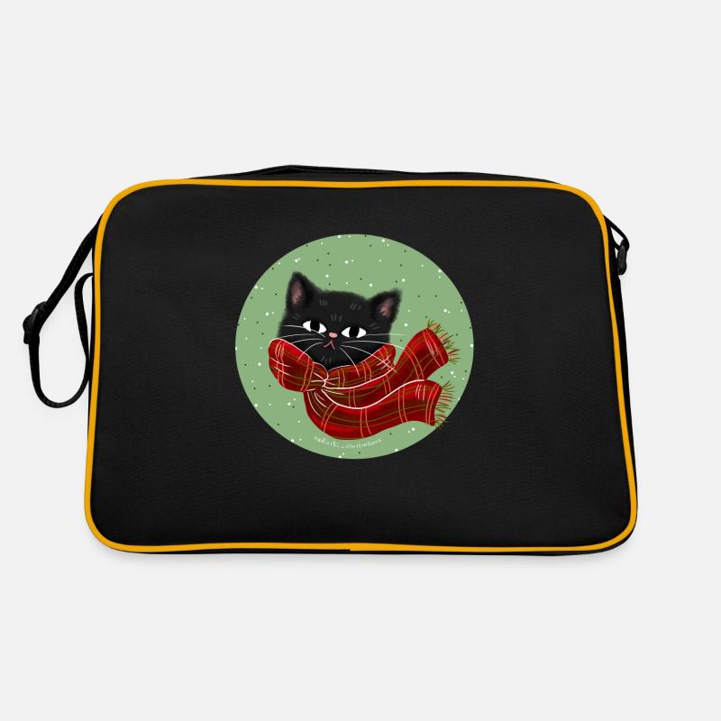 Chat avec écharpe Sac Retro