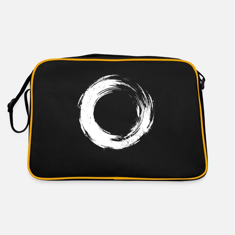 Circle Brushstroke Background Retro Bag