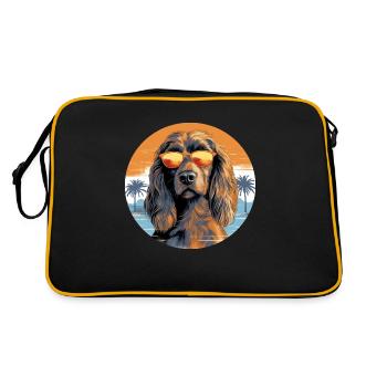 Cocker Épagneul 2 - Sac Retro - noir/or - Dos
