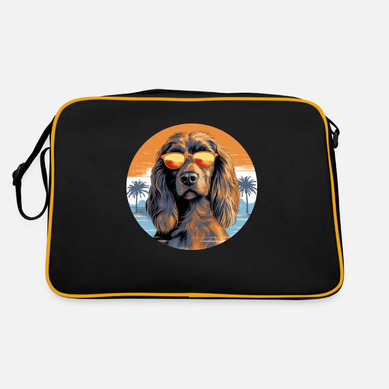 Cocker Épagneul 2 Sac Retro