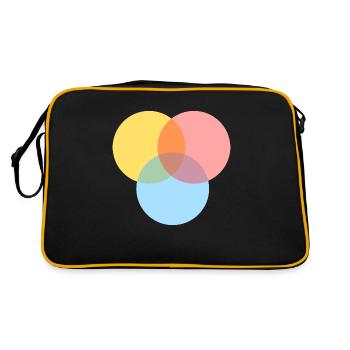 Basic colors - Retro Bag - black/gold - Back