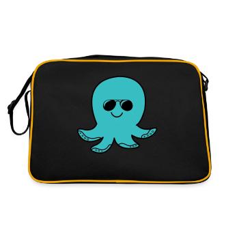 Poulpe Cool - Sac Retro - noir/or - Dos