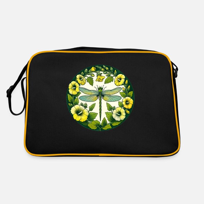 Libellule verte Sac Retro