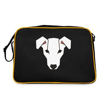 Jack Russell fait face à 3a - Sac Retro - noir/or - Dos