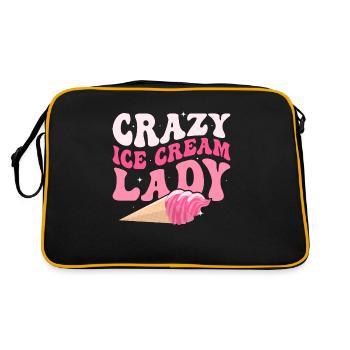 Crazy Ice Cream Lady Summer Scoop Cone - Retro Bag - black/gold - Back