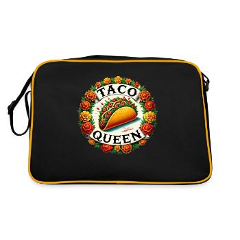 Reine des tacos - Sac Retro - noir/or - Dos