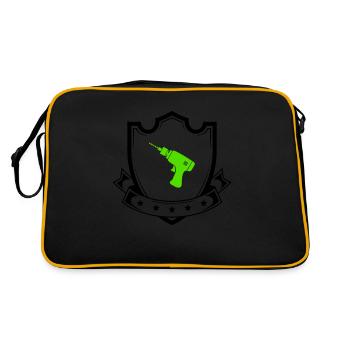 Drill Coat of Arms - Retro Bag - black/gold - Back