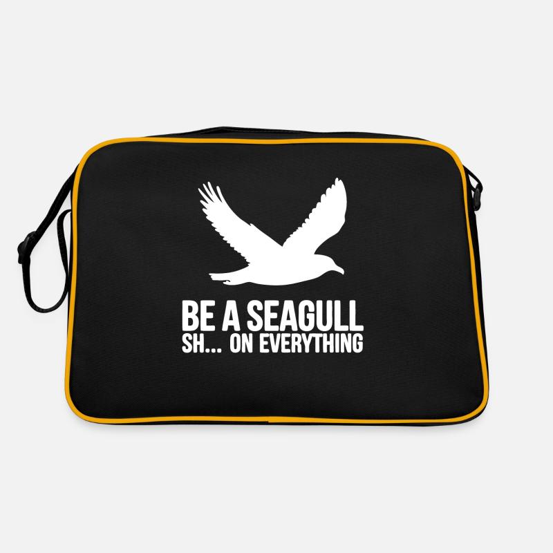 Be a seagull, fuck everything Retro Bag