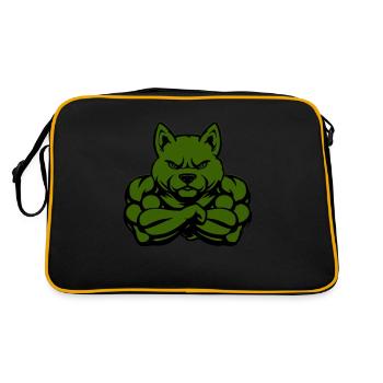 Dog Comic Fit - Retro Bag - black/gold - Back