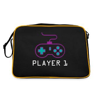 Player 1 Gamer - Retro Bag - black/gold - Back