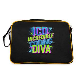 Creative minds in medical code - Retro Bag - black/gold - Back