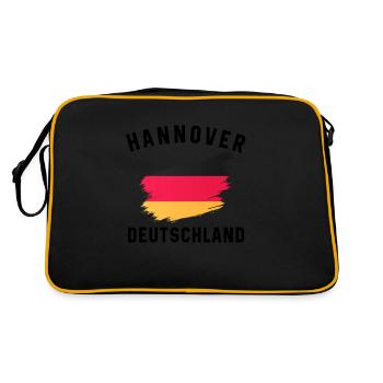 Drapeau de l’Allemagne - Conception créative de coups de pinceau - Sac Retro - noir/or - Dos
