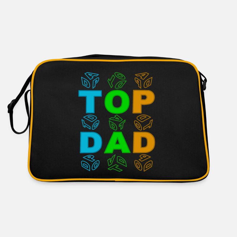 top dad colourful Retro Tasche