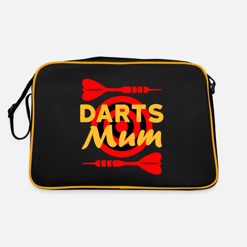 Darts mum (fléchettes, jeu de fléchettes en arrière-plan) Sac Retro