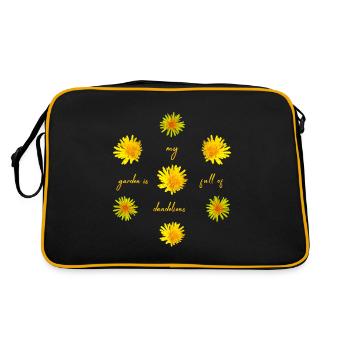 Jardin de pissenlits - Sac Retro - noir/or - Dos