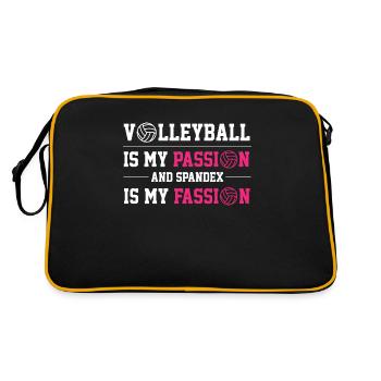 le volleyball est ma passion Design - Sac Retro - noir/or - Dos