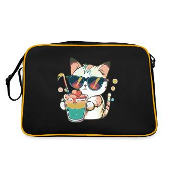 The Casual Cat - Retro Bag - black/gold - Back