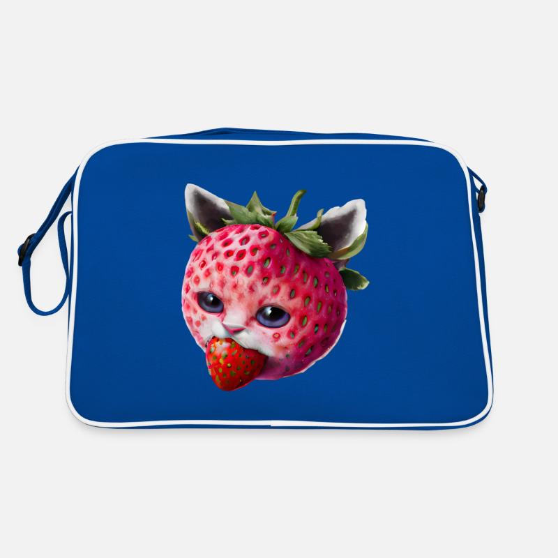 Erdbeerkatze Retro Tasche
