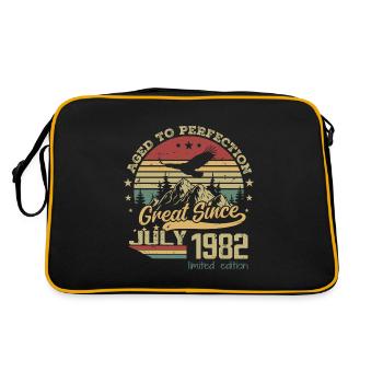 42 years old Aged to perfection born in July 1982 - Retro Bag - black/gold - Back