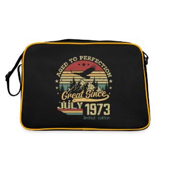 51 years old Aged to perfection born in July 1973 - Retro Bag - black/gold - Back