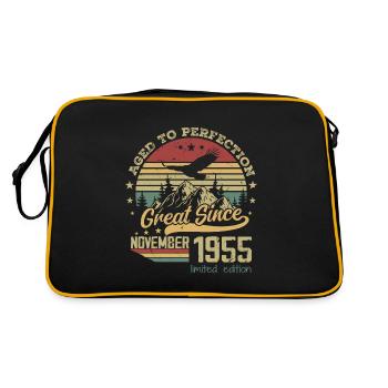 69 years old Aged to Perfection born: November 1955 - Retro Bag - black/gold - Back
