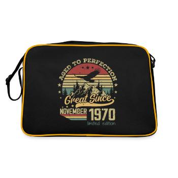 54 years old Aged to Perfection born: November 1970 - Retro Bag - black/gold - Back