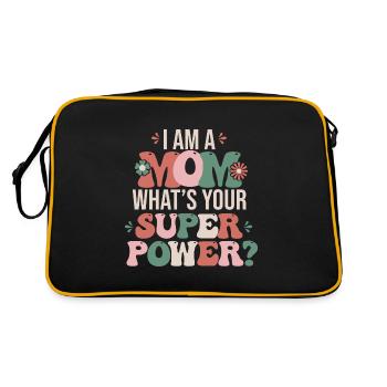 I am a Mom I am a mom - Retro Bag - black/gold - Back