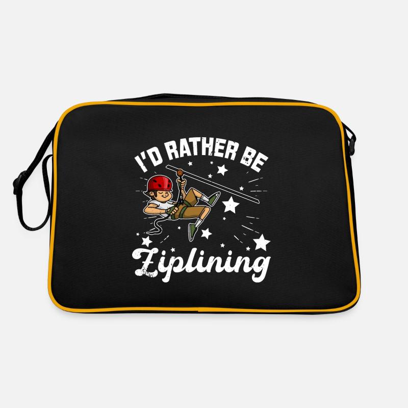 Zipline Hobby Zip Line Leisure Forest Nature Retro Bag