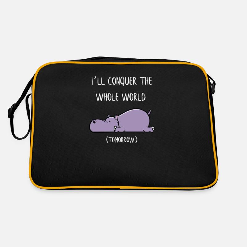 Funny Lazy Hippo Hippo Hippo Hippo Gift Retro Bag