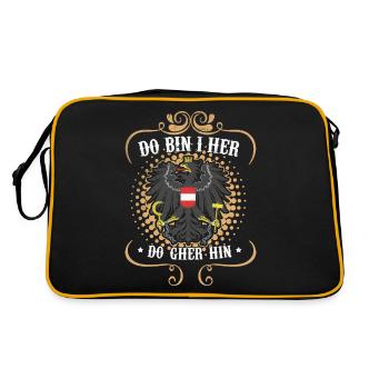 Austria - Retro Bag - black/gold - Back