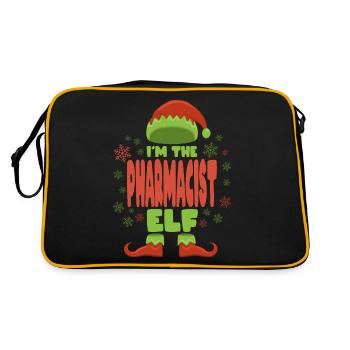 Pharmacien lutin de Noël - Sac Retro - noir/or - Dos