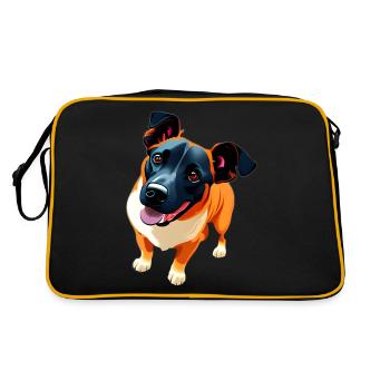 Schäfer Chiot Mixte Chien Super Mignon - Sac Retro - noir/or - Dos